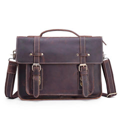 Leather Vintage Mens Briefcase Lawyer Briefcase Laptop Briefcase Business Briefcase For Men - imessengerbags
