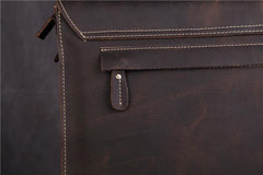 Leather Vintage Mens Briefcase Lawyer Briefcase Laptop Briefcase Business Briefcase For Men - imessengerbags