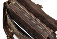 Leather Men Vintage Coffee Messenger Bag Shoulder Bag for Men - imessengerbags