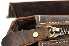 Leather Men Vintage Coffee Messenger Bag Shoulder Bag for Men - imessengerbags