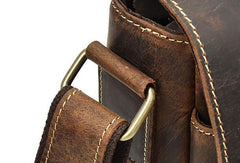 Leather Men Vintage Coffee Messenger Bag Shoulder Bag for Men - imessengerbags