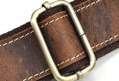 Leather Men Vintage Coffee Messenger Bag Shoulder Bag for Men - imessengerbags