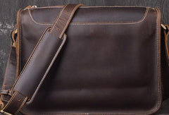 Cool Leather Men Vintage Coffee Messenger Bag Shoulder Bags for Men - imessengerbags
