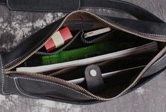 Cool Leather Men Vintage Coffee Messenger Bag Shoulder Bags for Men - imessengerbags