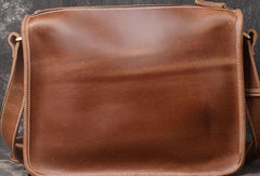 Cool Leather Men Vintage Coffee Messenger Bag Shoulder Bags for Men - imessengerbags