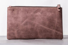 Leather Men Zipper Slim Wallet Phone Clutch Long Wallets for Men - imessengerbags