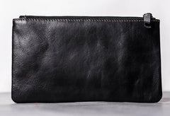 Leather Men Zipper Slim Wallet Phone Clutch Long Wallets for Men - imessengerbags