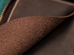 Leather Men Zipper Travel Wallet Passport Wallet Bifold Long Wallets for Men - imessengerbags