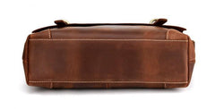 Leather Mens 13inch Laptop Bag Briefcase Work Handbag Business Bag for Men - imessengerbags
