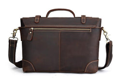 Leather Mens 13inch Laptop Bag Briefcase Work Handbag Business Bag for Men - imessengerbags