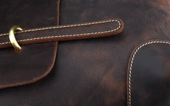 Leather Mens 13inch Laptop Bag Briefcase Work Handbag Business Bag for Men - imessengerbags