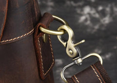 Leather Mens 13inch Laptop Bag Briefcase Work Handbag Business Bag for Men - imessengerbags