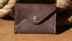 Leather Mens Card Wallet Black Small Card Wallet for Men - imessengerbags