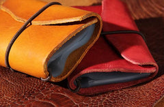 Leather Mens Card Wallet Small Card Wallet for Women - imessengerbags