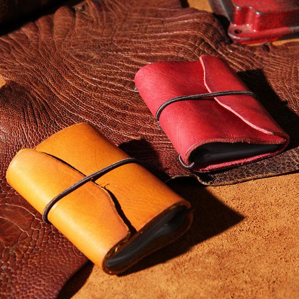 Leather Mens Card Wallet Small Card Wallet for Women - imessengerbags