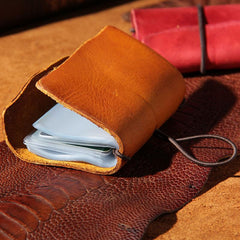 Leather Mens Card Wallet Small Card Wallet for Women