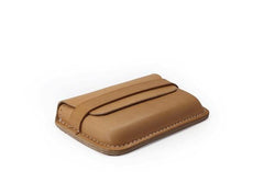 Leather Mens Card Wallets Front Pocket Wallets Cool Small Change Wallets for Men