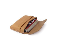 Leather Mens Card Wallets Front Pocket Wallets Cool Small Change Wallets for Men