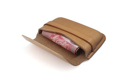 Leather Mens Card Wallets Front Pocket Wallets Cool Small Change Wallets for Men