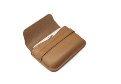 Leather Mens Card Wallets Front Pocket Wallets Cool Small Change Wallets for Men