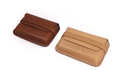 Leather Mens Card Wallets Front Pocket Wallets Cool Small Change Wallets for Men
