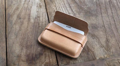 Leather Mens Card Wallets Front Pocket Wallets Cool Small Change Wallets for Men