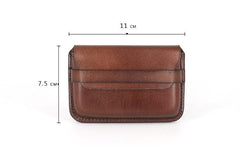 Leather Mens Card Wallets Front Pocket Wallets Cool Small Change Wallets for Men