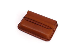 Leather Mens Card Wallets Front Pocket Wallets Cool Small Change Wallets for Men