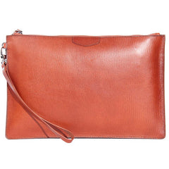Leather Mens Clutch Wristlet Bag Black Zipper Clutch Wallet for Men