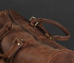 Leather Mens Cool Large Weekender Bag Travel Bag for Men