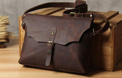 Leather Mens Cool Messenger Bag Shoulder Bag Crossbody Bag for Men - imessengerbags