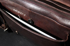 Leather Mens Cool Messenger Bag Shoulder Bag Vintage Crossbody Bag for Men