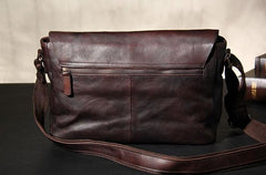 Leather Mens Cool Messenger Bag Shoulder Bag Vintage Crossbody Bag for Men