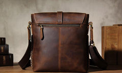 Leather Mens Cool Shoulder Bag Vintage Purse Messenger Bag Crossbody Bag for Men - imessengerbags
