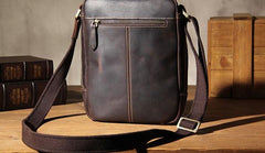 Leather Mens Cool Shoulder Bag Vintage Purse Messenger Bag Crossbody Bag for Men