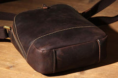 Leather Mens Cool Shoulder Bag Vintage Purse Messenger Bag Crossbody Bag for Men