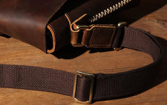 Leather Mens Cool Shoulder Bag Vintage Purse Messenger Bag Crossbody Bag for Men - imessengerbags