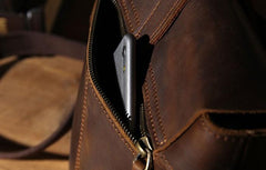 Leather Mens Cool Shoulder Bag Vintage Purse Messenger Bag Crossbody Bag for Men - imessengerbags