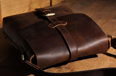 Leather Mens Cool Shoulder Bag Vintage Purse Messenger Bag Crossbody Bag for Men - imessengerbags