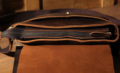 Leather Mens Cool Shoulder Bag Vintage Purse Messenger Bag Crossbody Bag for Men - imessengerbags