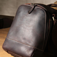 Leather Mens Cool Shoulder Bag Vintage Purse Messenger Bag Crossbody Bag for Men