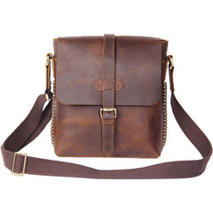 Leather Mens Cool Shoulder Bag Vintage Purse Messenger Bag Crossbody Bag for Men - imessengerbags