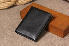 Leather Mens Cool Slim billfold Leather Wallet Men Small Wallets Bifold for Men - imessengerbags