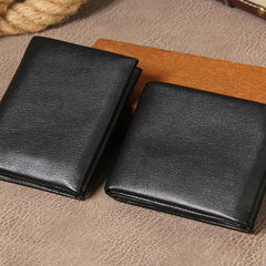 Leather Mens Cool Slim billfold Leather Wallet Men Small Wallets Bifold for Men - imessengerbags