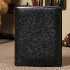 Leather Mens Cool Slim billfold Leather Wallet Men Small Wallets Bifold for Men - imessengerbags