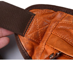 Leather Mens Cool Sling Bag Crossbody Bag Chest Bag Fanny Pack for men
