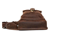 Leather Mens Cool Sling Bag Crossbody Bag Chest Bag for men - imessengerbags