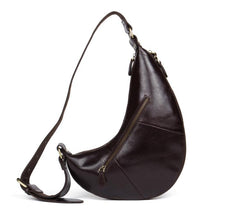 Leather Mens Cool Sling Bag Crossbody Bag Chest Bag for men - imessengerbags