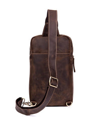 Leather Mens Cool Sling Bag Crossbody Bag Chest Bag for men - imessengerbags