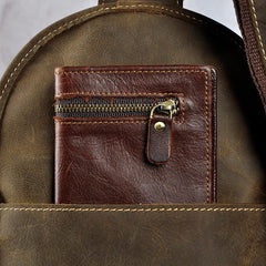 Leather Mens Cool Sling Bag Crossbody Bag Chest Bag for men